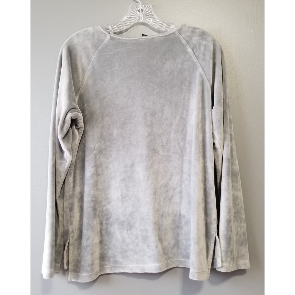 George Women's Textured Stretch‎ Microfleece 2-Piece Pajamas Set, Small, Grey - Picture 6 of 13